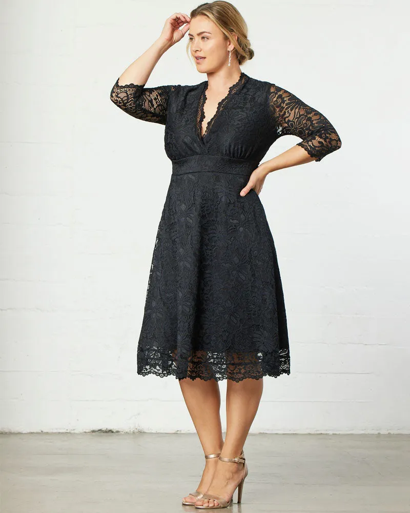 Mademoiselle Lace Cocktail Dress sold by Kiyonna product image thumbnail 4