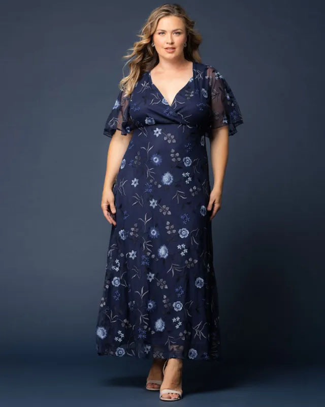 Embroidered Elegance Evening Gown sold by Kiyonna