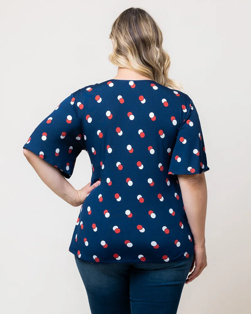 Stella Faux Wrap Top - Sale! sold by Kiyonna product image thumbnail 4