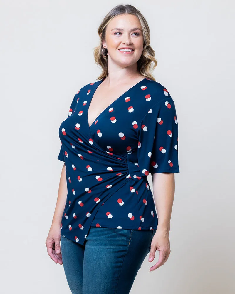 Stella Faux Wrap Top - Sale! sold by Kiyonna product image thumbnail 3