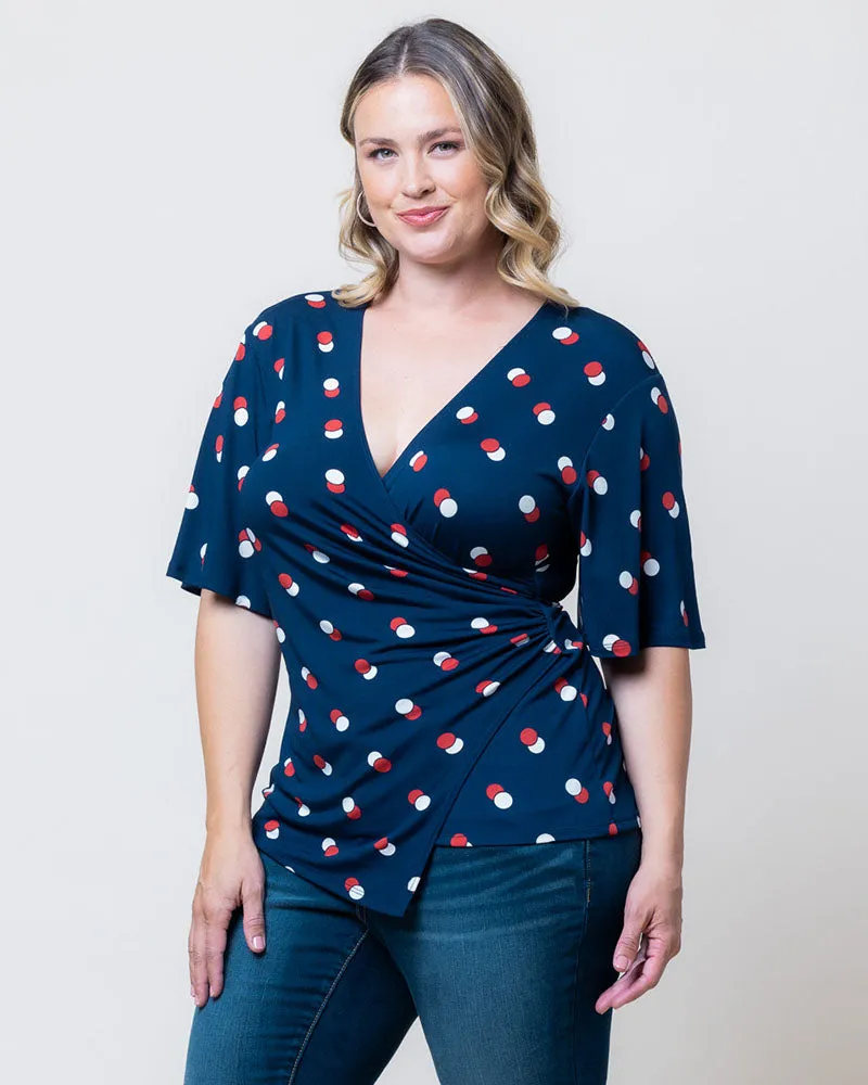 Stella Faux Wrap Top - Sale! sold by Kiyonna product image thumbnail 2