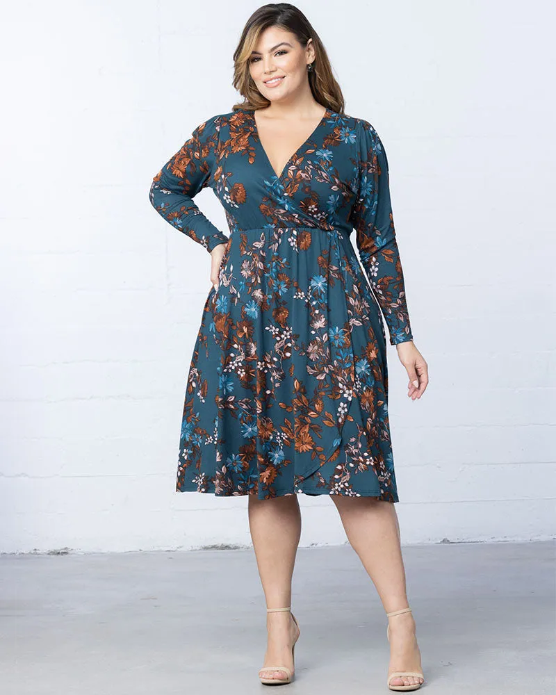 Aster Faux Wrap Dress sold by Kiyonna product image thumbnail 2