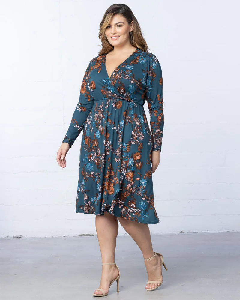 Aster Faux Wrap Dress sold by Kiyonna product image thumbnail 3