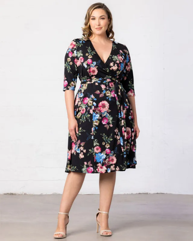 Essential Wrap Dress - Sale! made by Kiyonna