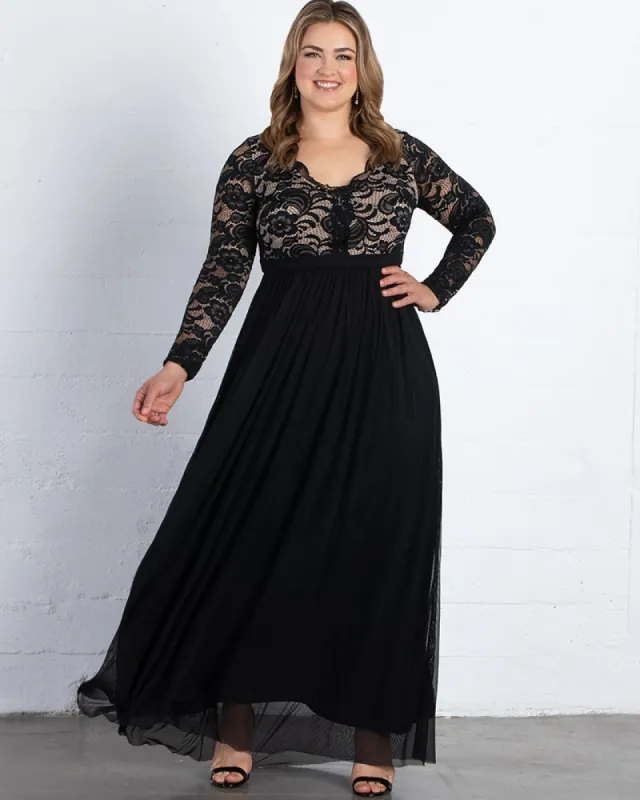 Jasmine Lace Evening Gown - Final Sale! sold by Kiyonna