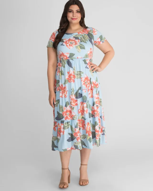 Tara Floral Plus Size Maxi Dress - Sale! sold by Kiyonna