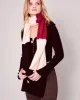 Knitted Colorblock Scarf by Avenue Zoe - Sale! sold by Kiyonna