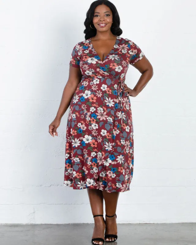 Farrah Faux Wrap Dress - Sale! sold by Kiyonna