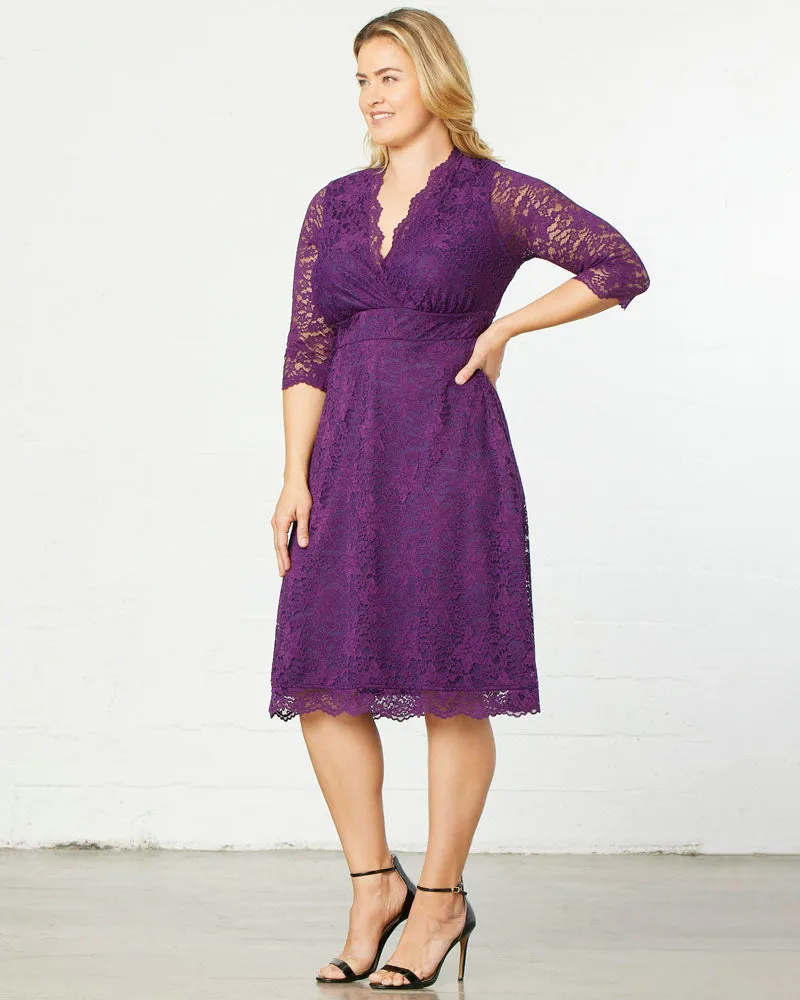 Scalloped Boudoir Lace Dress sold by Kiyonna