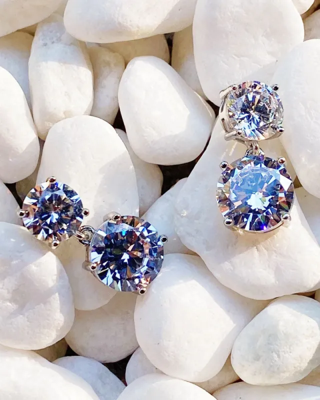 Sparkle Drop Earrings sold by Kiyonna