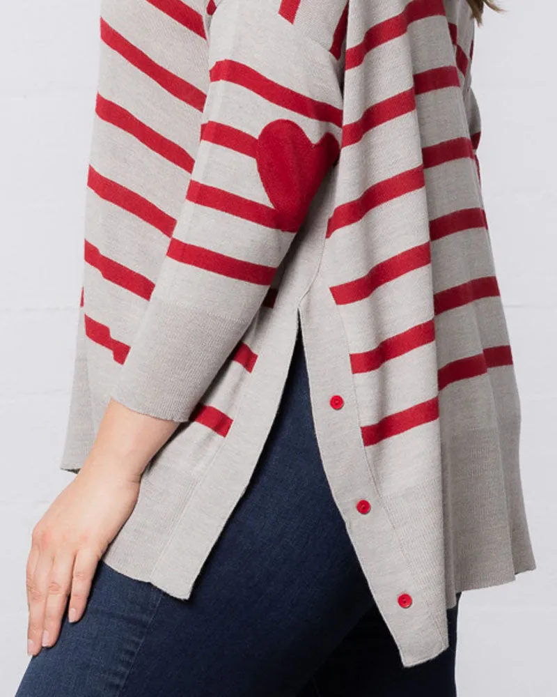 Wear Your Heart on Your Sleeve Sweater sold by Kiyonna product image thumbnail 5