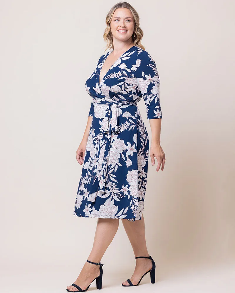 Signature Print Wrap Dress - Sale! sold by Kiyonna product image thumbnail 4