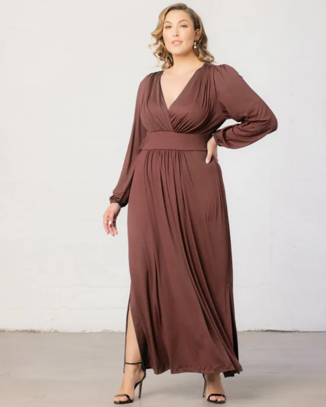Kelsey Long Sleeve Maxi Dress - Sale! sold by Kiyonna
