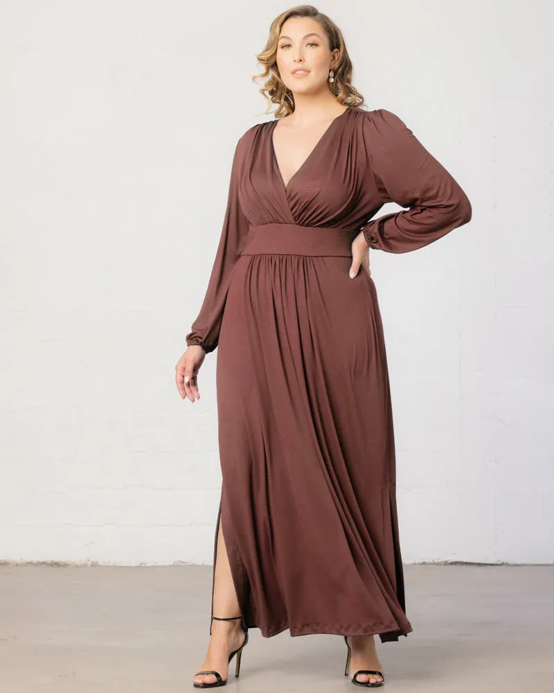 Kelsey Long Sleeve Maxi Dress - Sale! sold by Kiyonna