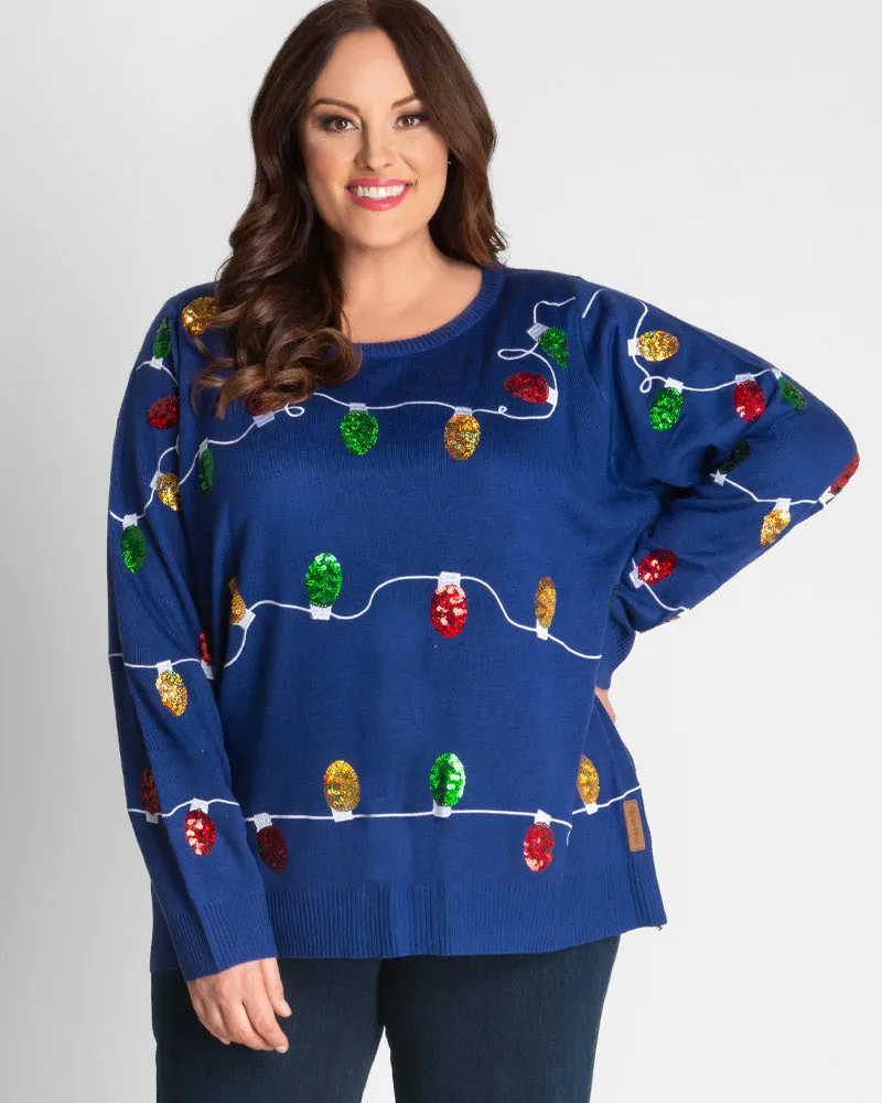 Not So Ugly Christmas Sweater by Tipsy Elves sold by Kiyonna product image thumbnail 3