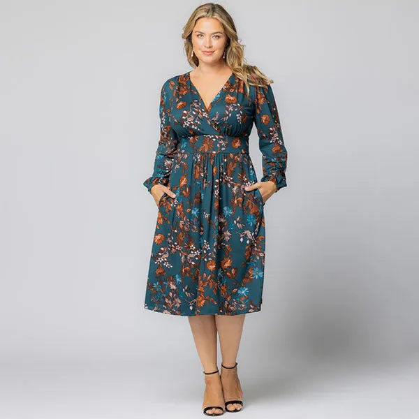 Diana Long Sleeve Midi Dress sold by Kiyonna product image thumbnail 5