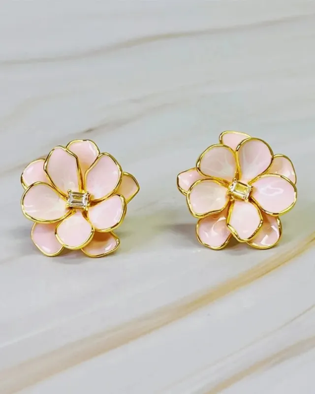 Art of Flower Earrings sold by Kiyonna