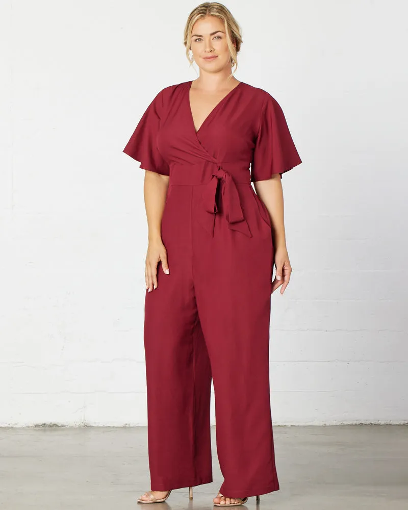 Charisma Crepe Jumpsuit - Sale! sold by Kiyonna