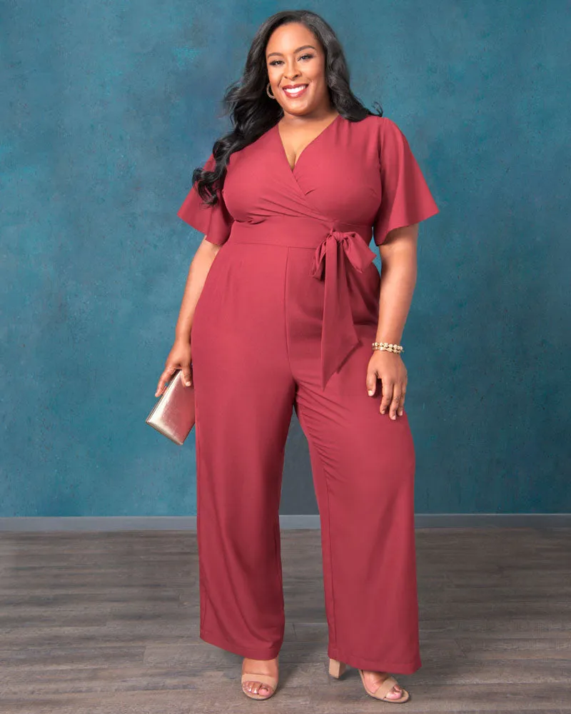 Charisma Crepe Jumpsuit - Sale! sold by Kiyonna product image thumbnail 5