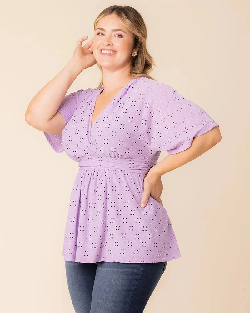 Sunny Day Eyelet Top - Sale! sold by Kiyonna product image thumbnail 2