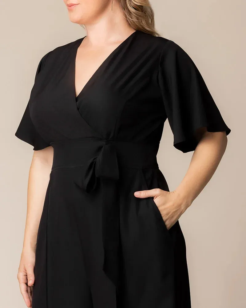 Evelyn Cropped Wide Leg Jumpsuit sold by Kiyonna product image thumbnail 5