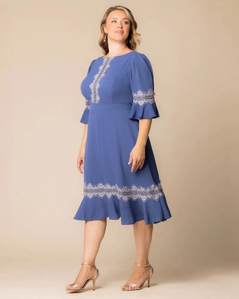 Villa Lace Trim Cocktail Dress - Sale! sold by Kiyonna product image thumbnail 3