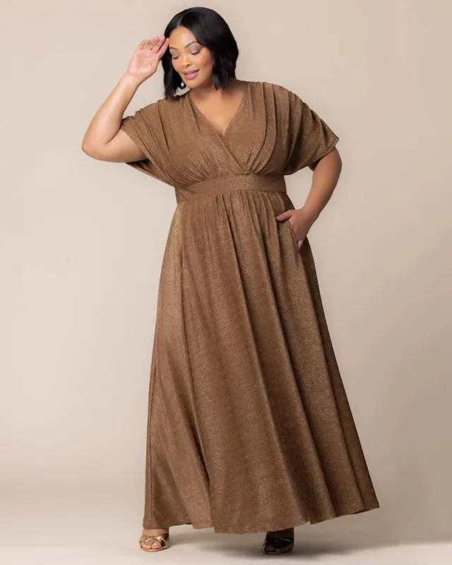 Geneva Sparkling Evening Gown sold by Kiyonna