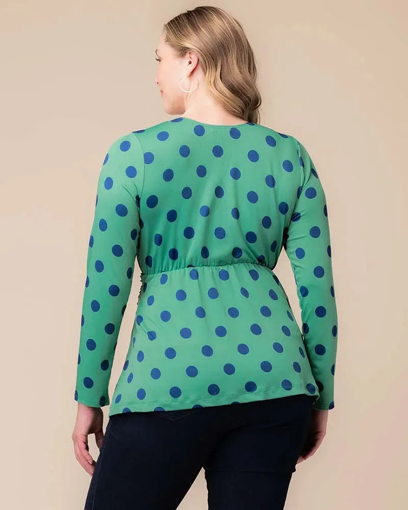 Abigail Long Sleeve Twist Top sold by Kiyonna product image thumbnail 4