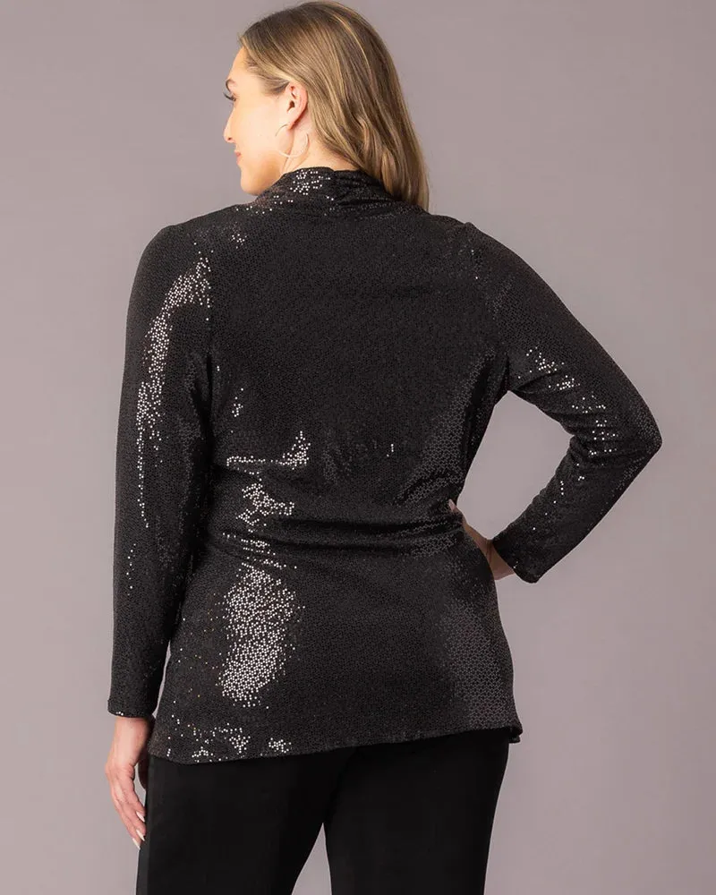 Glitz and Glam Sequin Cardigan sold by Kiyonna product image thumbnail 4