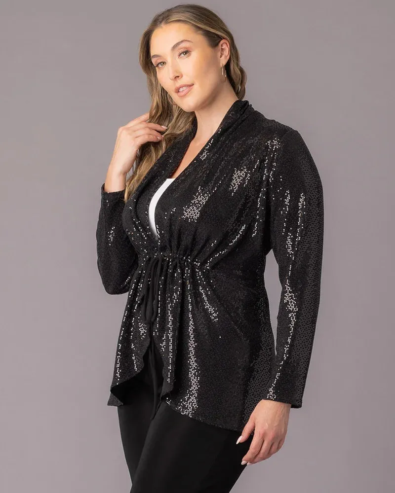 Glitz and Glam Sequin Cardigan sold by Kiyonna product image thumbnail 2