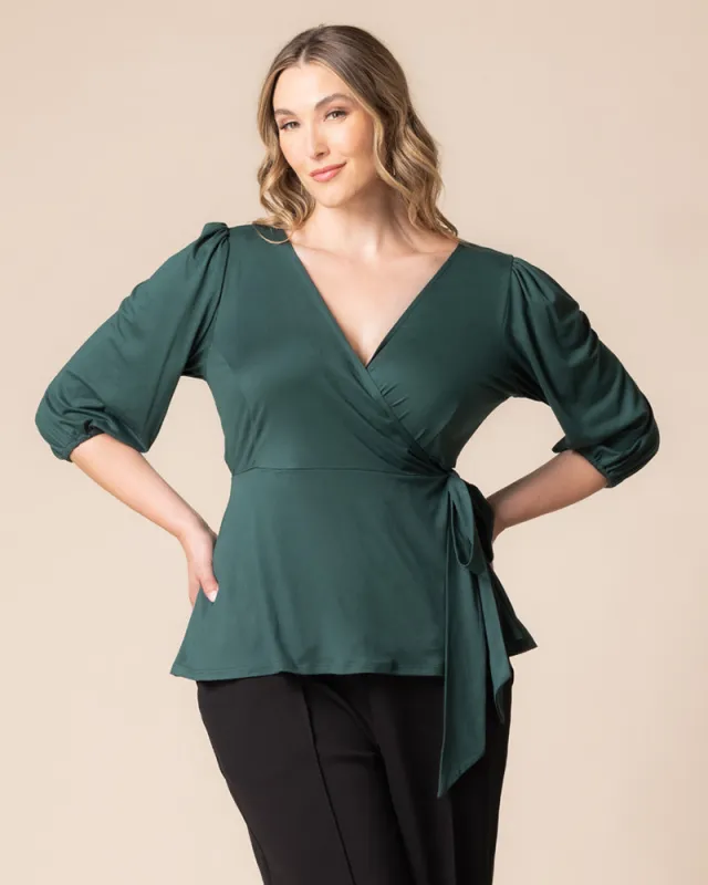 Nina Wrap Top – Sale! sold by Kiyonna