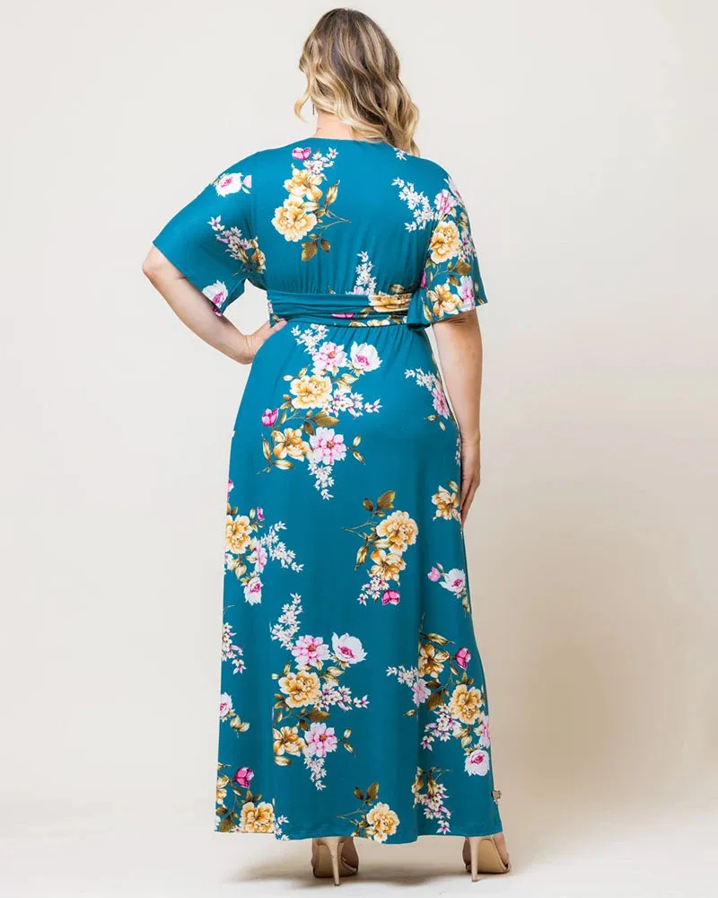 Vienna Maxi Dress - Resort Print Edition sold by Kiyonna product image thumbnail 5