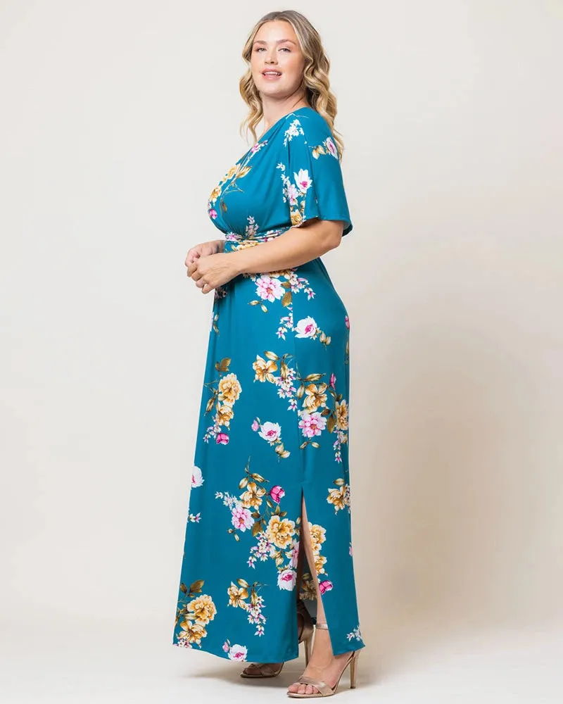 Vienna Maxi Dress - Resort Print Edition sold by Kiyonna product image thumbnail 4