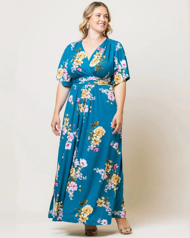 Vienna Maxi Dress - Resort Print Edition sold by Kiyonna product image thumbnail 2