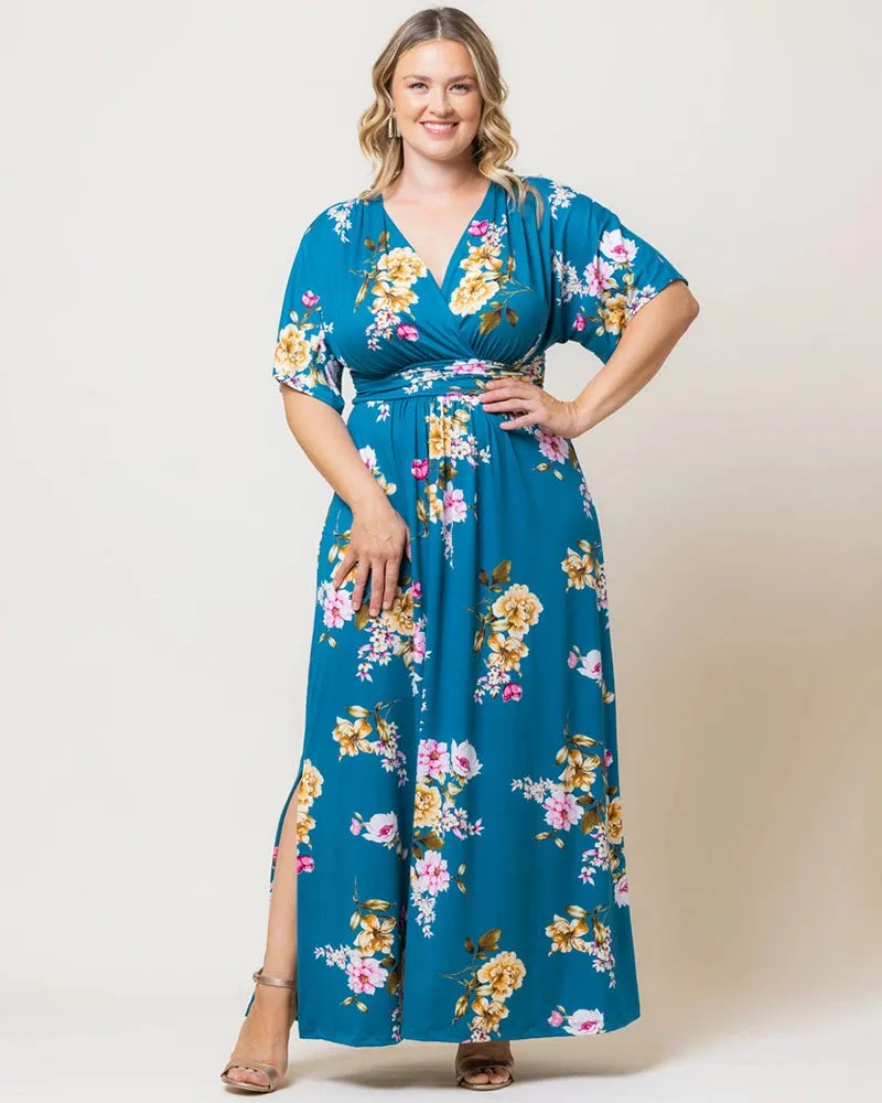 Vienna Maxi Dress - Resort Print Edition sold by Kiyonna product image thumbnail 3