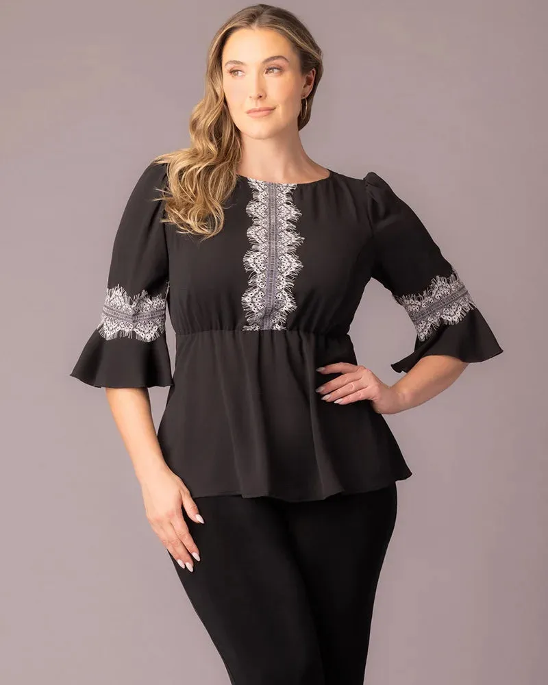Chateau Lace Trim Top sold by Kiyonna product image thumbnail 2