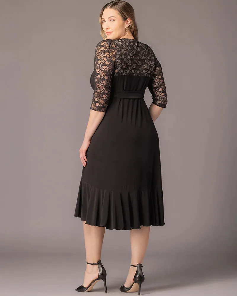 Lavish Lace Wrap Dress sold by Kiyonna product image thumbnail 4