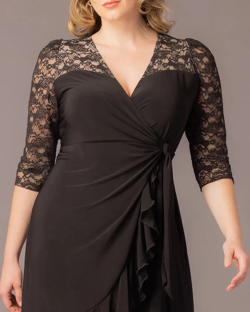 Lavish Lace Wrap Dress sold by Kiyonna product image thumbnail 5