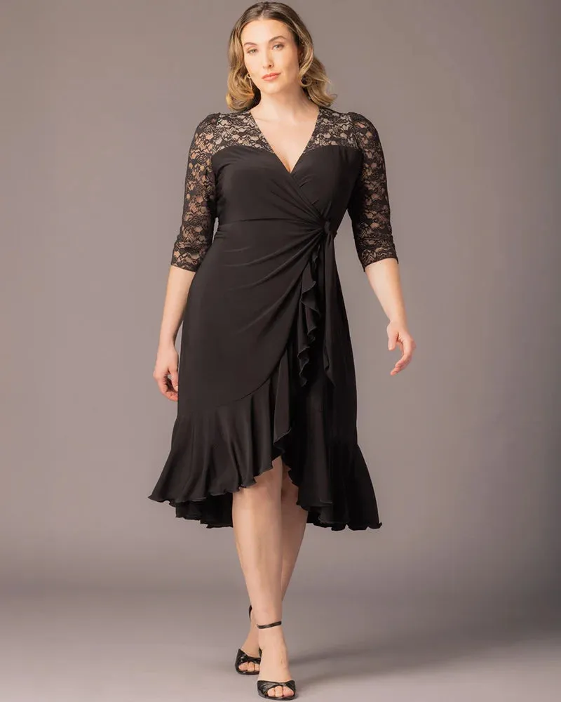 Lavish Lace Wrap Dress sold by Kiyonna product image thumbnail 2