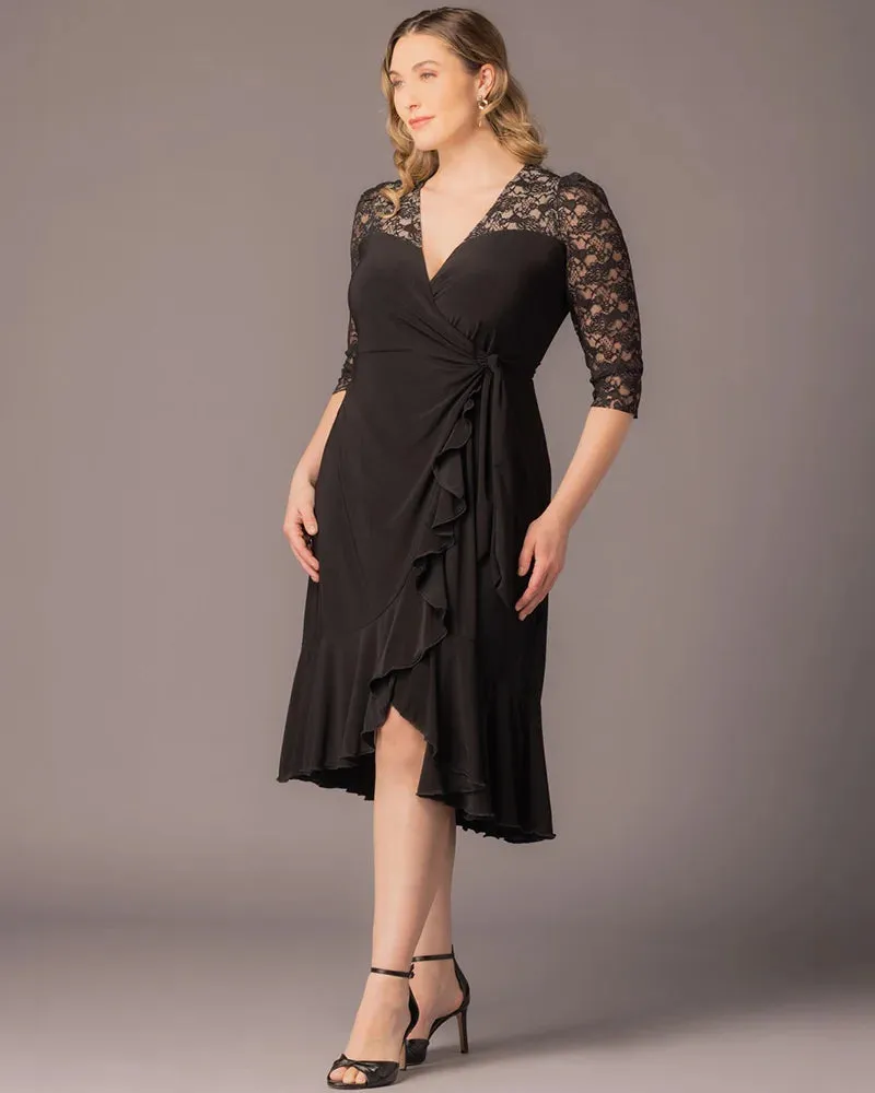 Lavish Lace Wrap Dress sold by Kiyonna product image thumbnail 3