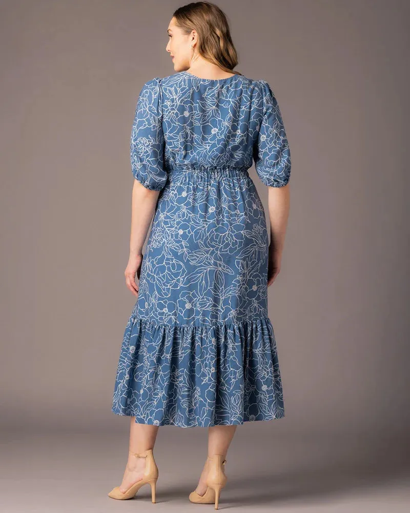 Bailey Square Neck Maxi Dress sold by Kiyonna product image thumbnail 4