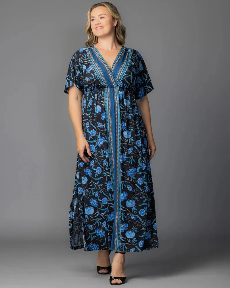 Wanderlust Border Print Maxi Dress sold by Kiyonna product image thumbnail 2