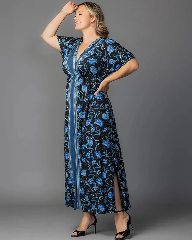 Wanderlust Border Print Maxi Dress sold by Kiyonna product image thumbnail 3