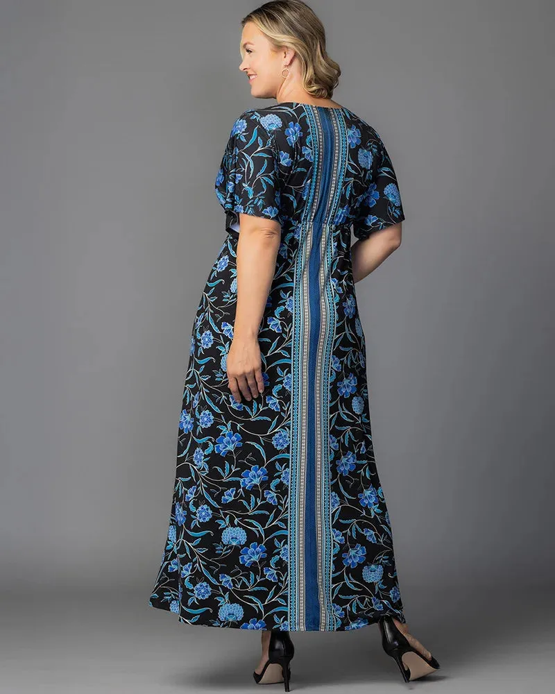 Wanderlust Border Print Maxi Dress sold by Kiyonna product image thumbnail 4