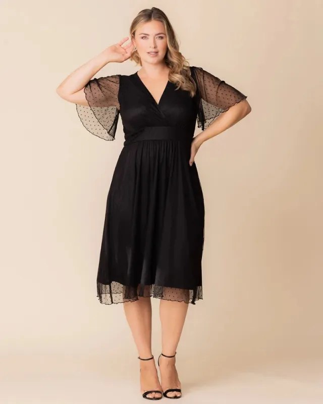 Margot Mesh Midi Cocktail Dress - Sale! made by Kiyonna