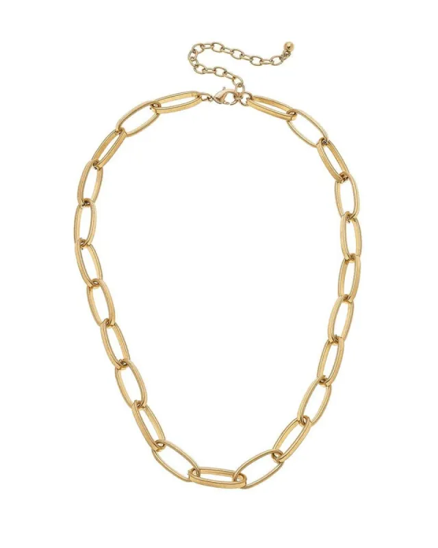 Chloe Chain Link Necklace sold by Kiyonna