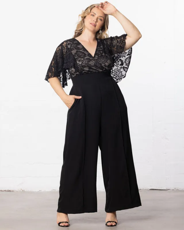 Helena Lace Jumpsuit - Sale! made by Kiyonna