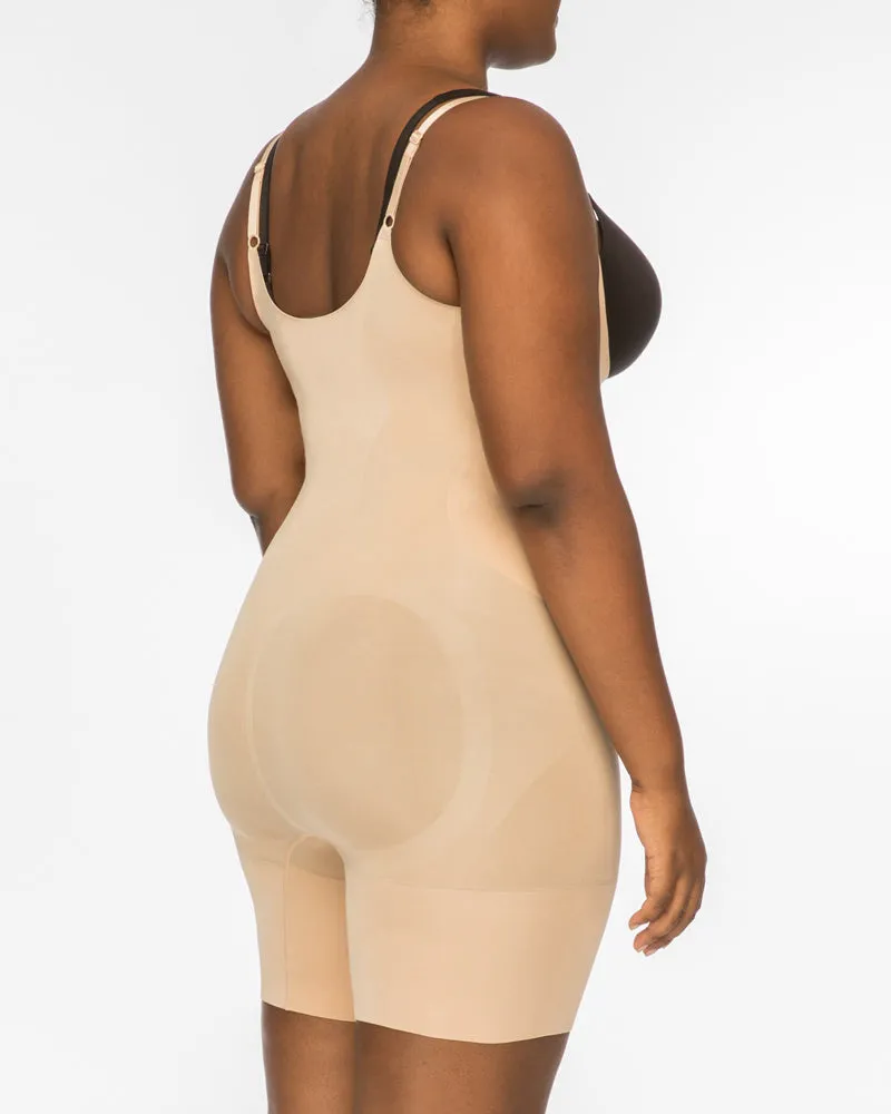 OnCore Open-Bust Mid-Thigh Bodysuit by SPANX sold by Kiyonna product image thumbnail 4