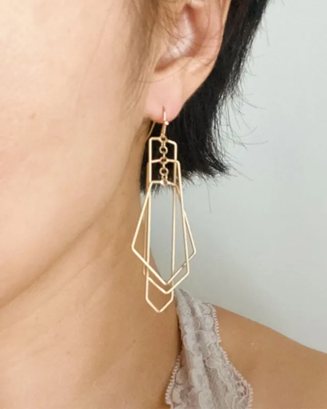 Shapes Overlay Earrings sold by Kiyonna