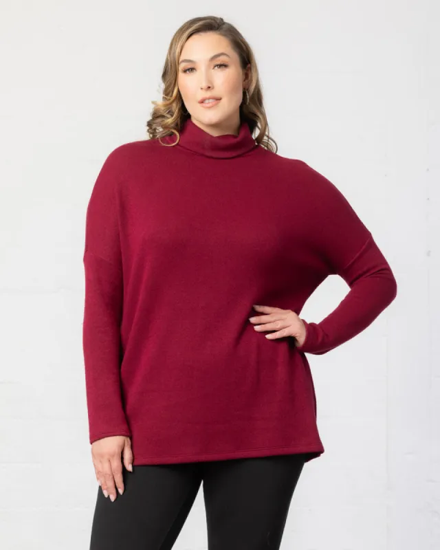 Paris Turtleneck Tunic Sweater - Sale! sold by Kiyonna